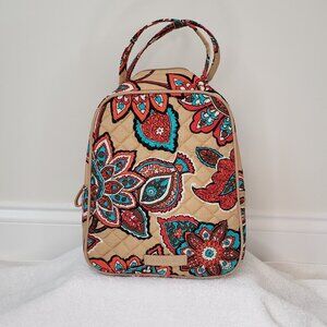 Vera Bradley Floral Desert Multicolor Insulated Lunch Tote Bag  7"x 9.5" x 4"